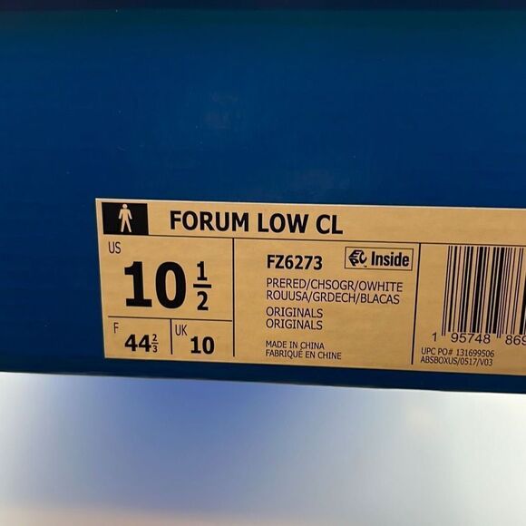 Adidas FORUM LOW CLASSIC SHOE-NWB- Men 10.5 - Picture 5 of 9